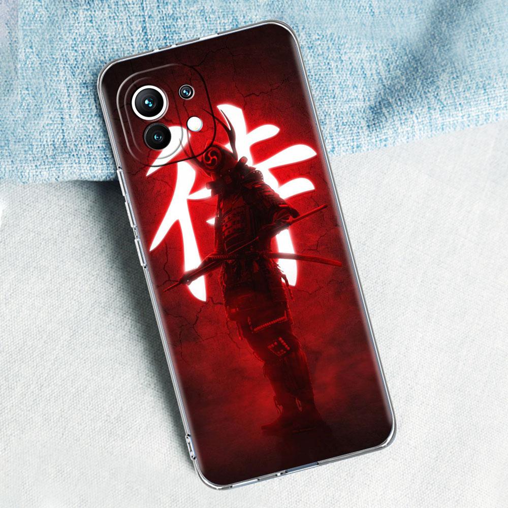 Мягкий прозрачный чехол для Xiaomi Mi Poco X3 NFC 10T Pro M3 Note 10 Lite 11 F3 9T F3 CC9 ТПУ силиконовый чехол для телефона Самурай Япония Искусство Кас