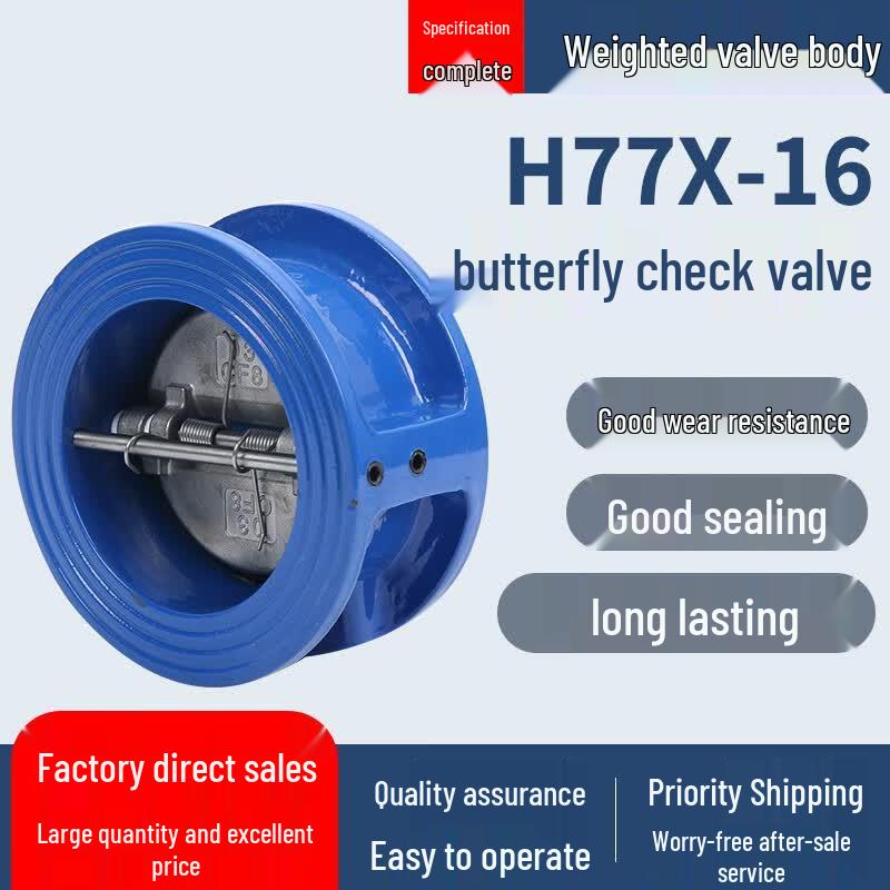 Чугунный дисковый обратный клапан Chi Weng DH77X-16