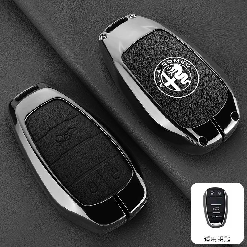 For Alfa Romeo 2026 Hot Sticker for Alfa Romeo Giulia 2015 +Stelvio 2016+ Spider Etcetera Car Remote Key Case Cover Shell Protec
