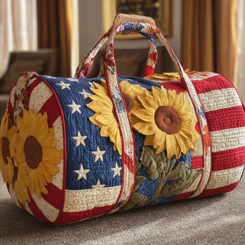 Independence Day Series Small Carry-on Quilted Travel Bag Unisex Sports Gym