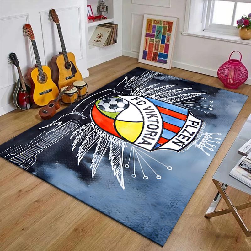 FC Viktoria Polyester Carpet, Soft Indoor Mat for Office Chair, Living Room, Computer Desk - Decorative Home Office Rug Design