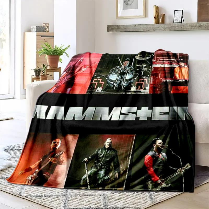 Till Lindemann, lead singer of the German heavy metal rock band Rammstein, blanket for warmth, home decoration for siesta, flannel blanket Y7