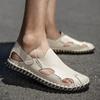 Hollow Out Leather Commute Casual Driving Shoes Quality Classic Baotou Sandals Summer Outdoor Walking Breathable Men's Sandals