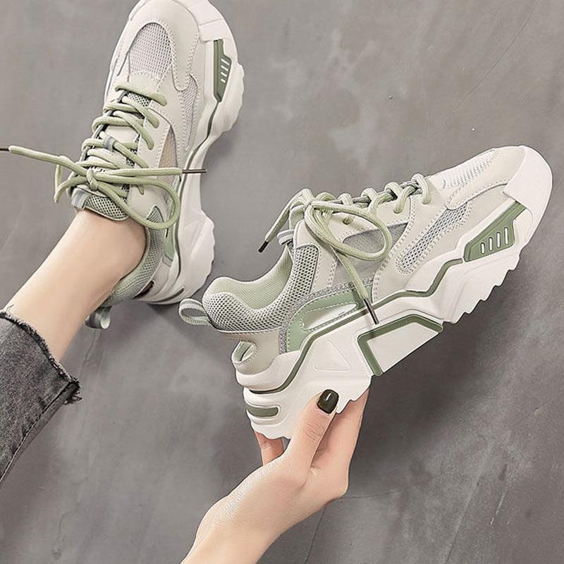 Женская обувь из дышащей сетки из Южной Кореи. Весенняя обувь из полой сетки. Новая модная спортивная обувь.
