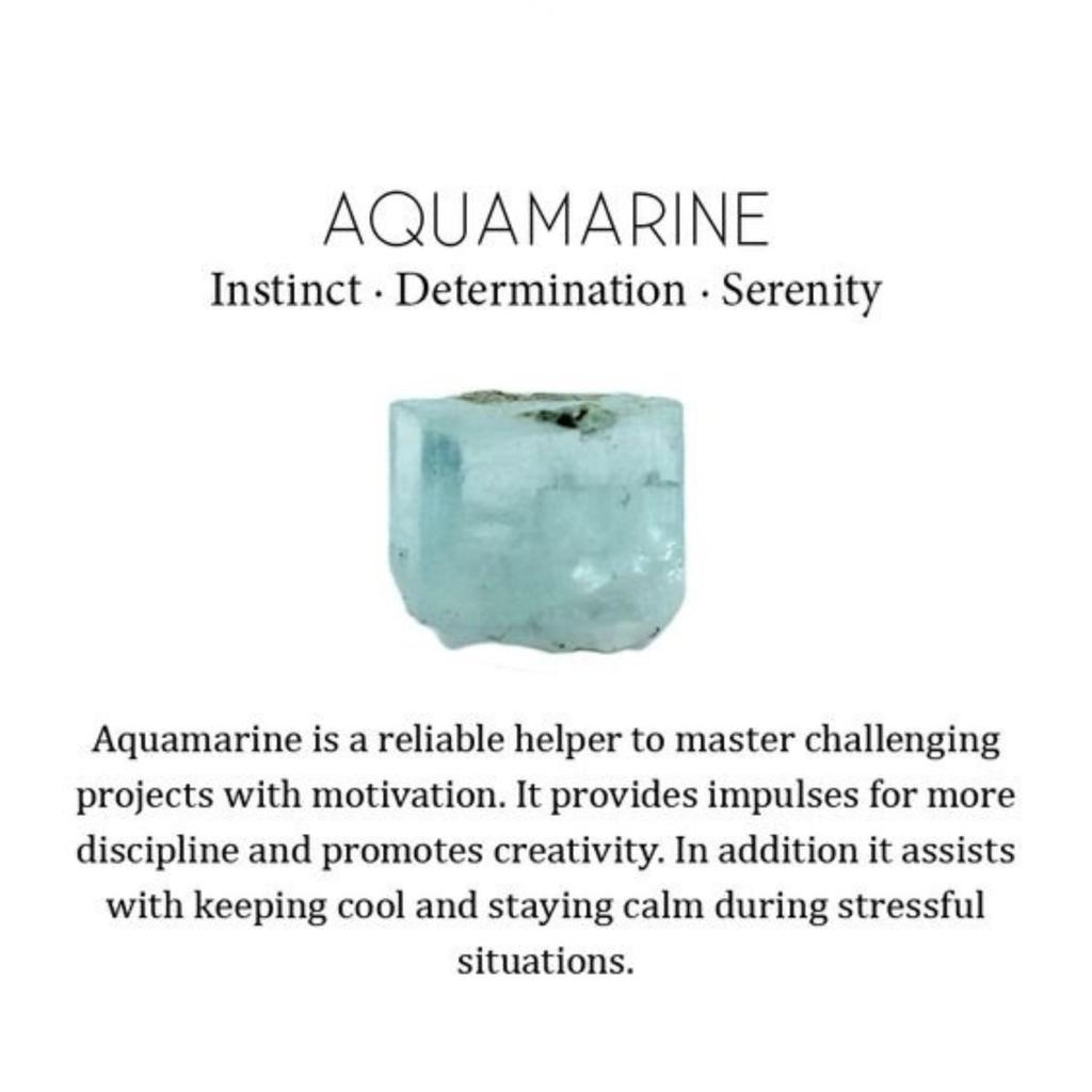 Аквамарин Камень Вечность Помолвка Подарок Лучшему Другу Март Кольцо Обещания Медь V-13