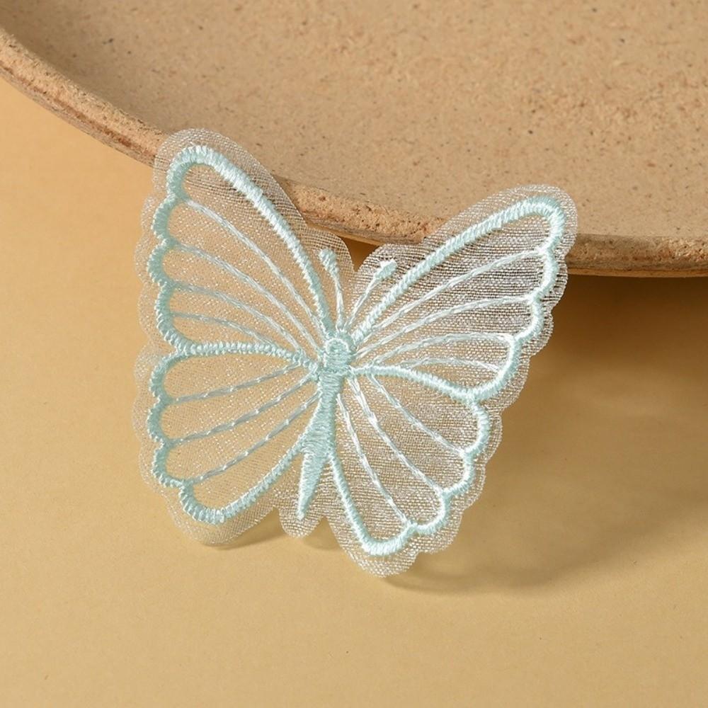 Dreamy Embroidered Mesh Butterfly DIY Handmade Sewing Craft Decoration Lace Patches for Hat Decor