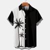 Мужская одежда Cross-Border plus Size с 3D-цифровой печатью, кардиган с короткими рукавами, мужская свободная рубашка с короткими рукавами, мужской топ