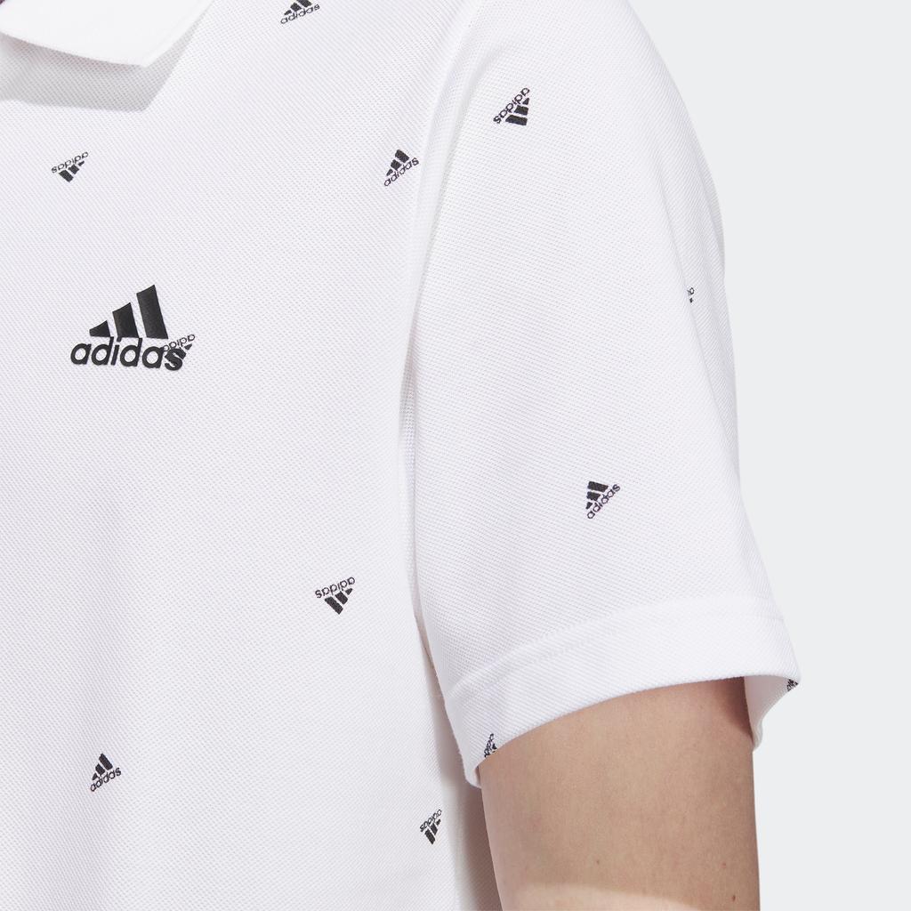 Adidas Future Icons Micro Logo Print Sport Casual Short Sleeve Polo Shirt Men Tops White IA8154