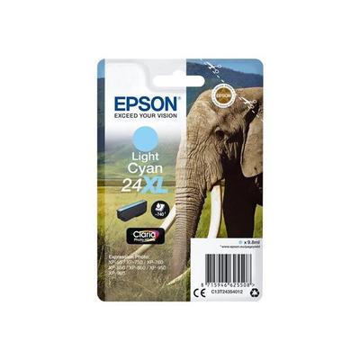 Epson Чернильный картридж T2435 XL Голубой - Слон (C13T24354012)