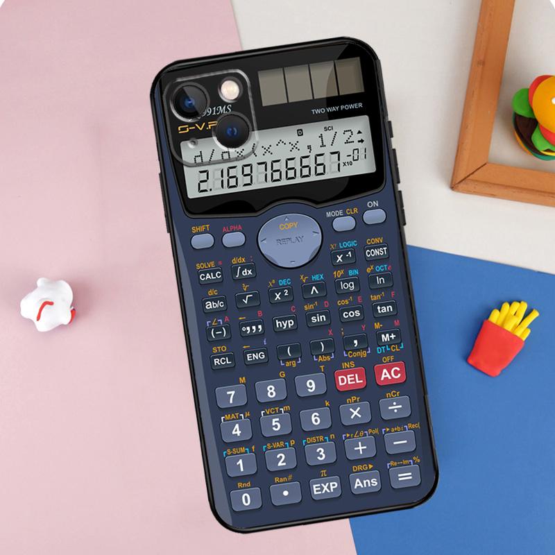 Уникальный чехол-калькулятор для iPhone 13 11 12 14 15 16 Pro Max Mini X XR XS Max Plus Мягкая крышка