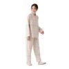 Afternoon Tea Living Set JP11 Check Double Gauze Pajama Pink Pajama/Loungewear Set,