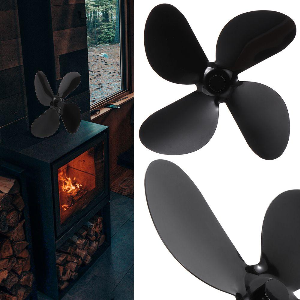 Ecofan 4 Blades Airflow Heat Power Stove Top Fan Log Burning Heat Distribution For Wood Burner