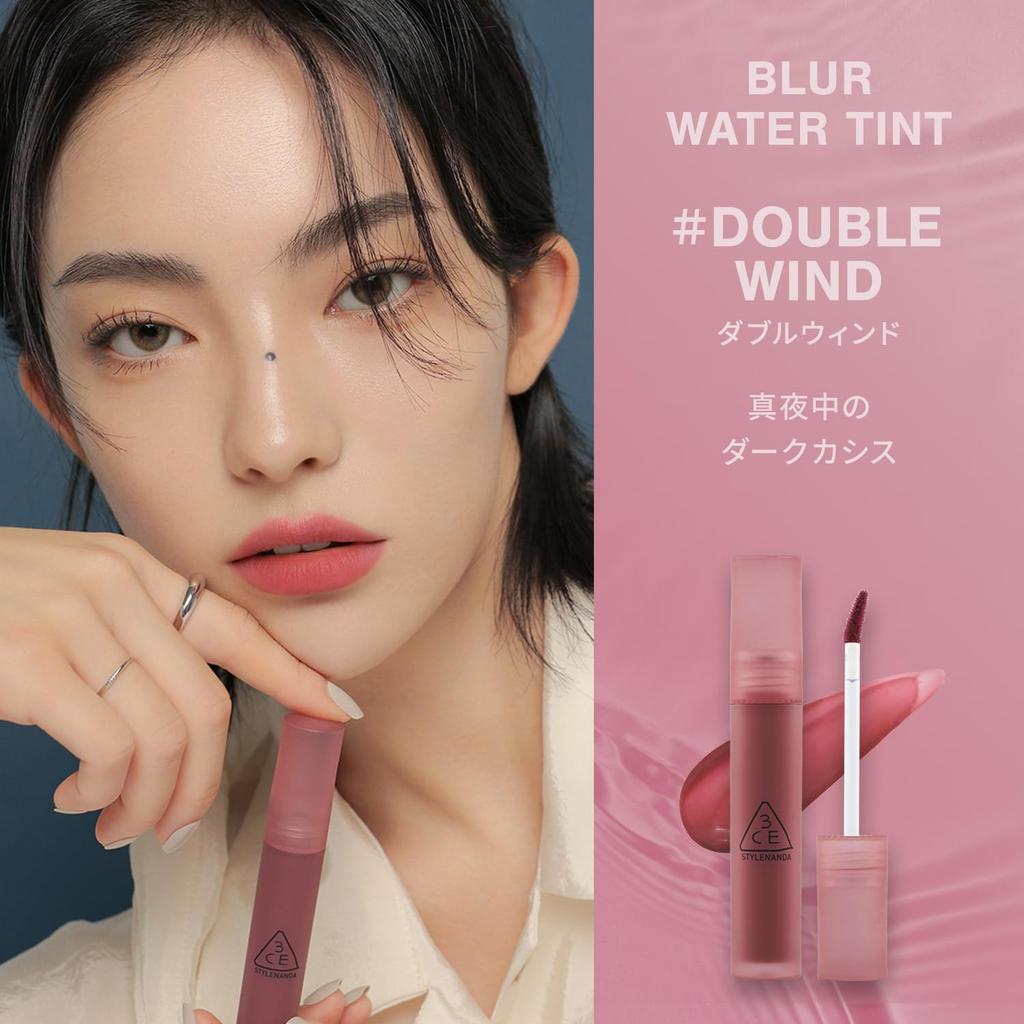 3CE Blur Water Tint Double Wind Lipstick Lip Tint Korean Lipstick Korean Cosmetics