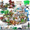 Compatible Lego Bricks: Minecraft Cave, War Village Puzzle for Boys, Birthday Gift