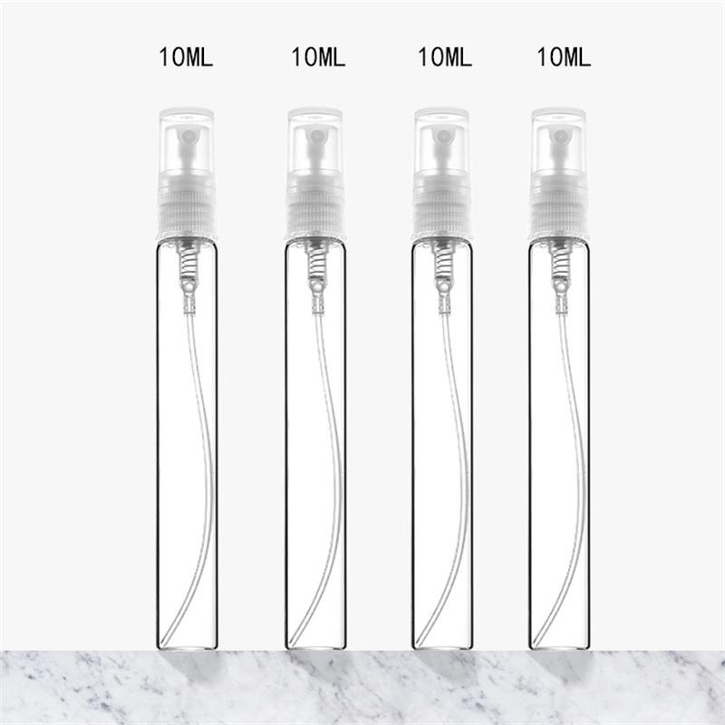 10/50 ШТ 10 МЛ Черный Флакон-спрей с распылителем, Бутылка с помпой-распылителем, Дорожный многоразовый флакон, Стеклянный флакон для духов, Флакон для эфирных масел