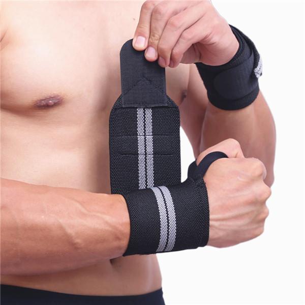 Adjustable Wristband Elastic Wrist Wraps Bandages For Weightlifting Powerlifting Breathable Wrist Support 4 Colors