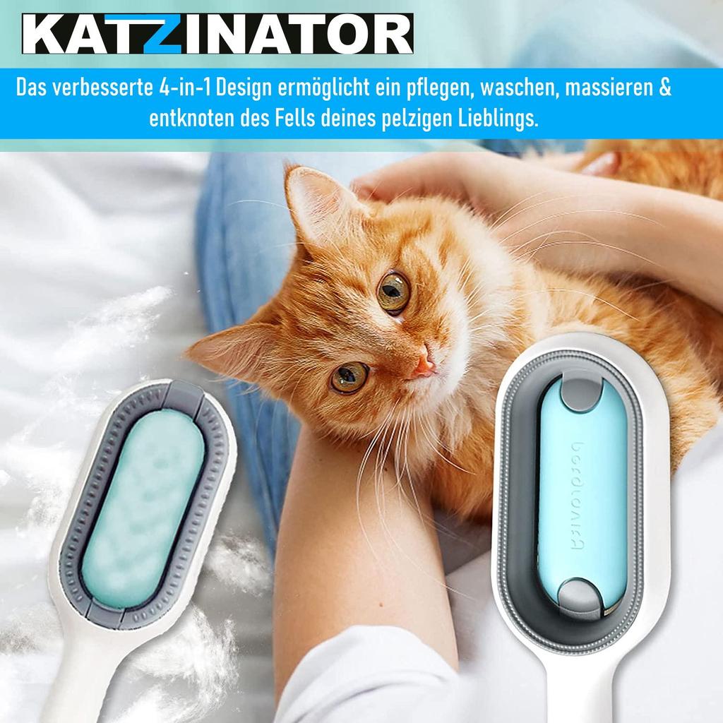 KATZINATOR Cat Brush Fur Brush Pet Brush Cat Dog Short Hair & Long Hair