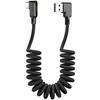 Mcdodo Glue Angle 90° Spring Led Usb Type-C Phone Cable 1.8M Black Ca-7310