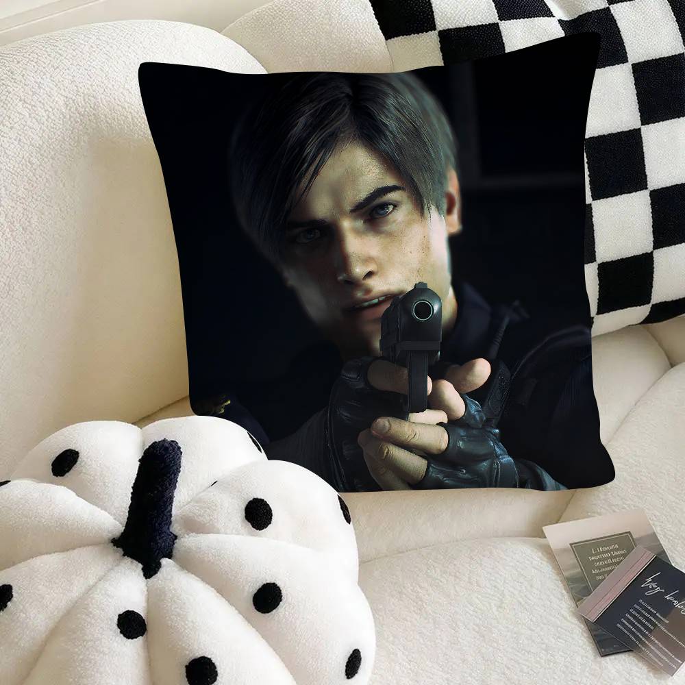 Кейс для подушки Leon Kennedy R-Resident E-Evil Модный квадратный чехол для подушки Спальня Диван Комната Ins Декор Отдых