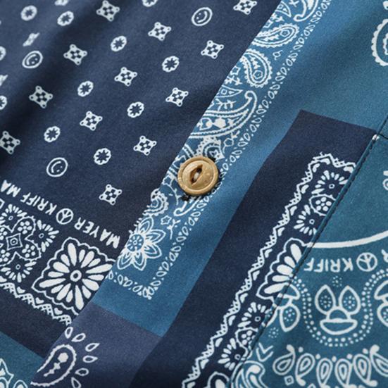 Мужская рубашка с отложным воротником в винтажном стиле, мягкая ткань, свободные летние топы, повседневная одежда