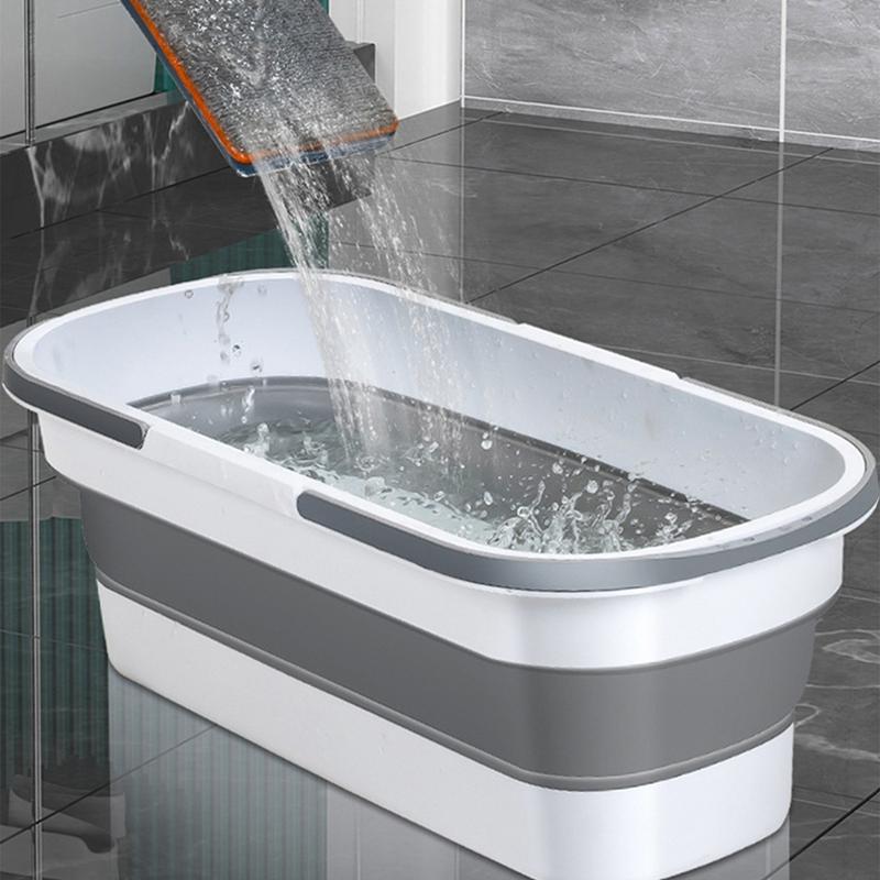 Складное ведро, портативное складное ведро, умывальник для автомобиля, силиконовое ведро для мытья, складное ведро для кемпинга и дома, швабра для чистки