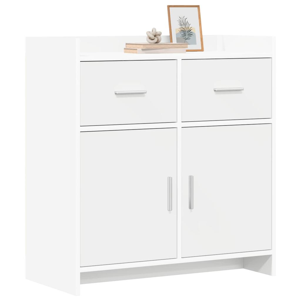 Sideboard White 75 x 36 x 80 cm engineered wood