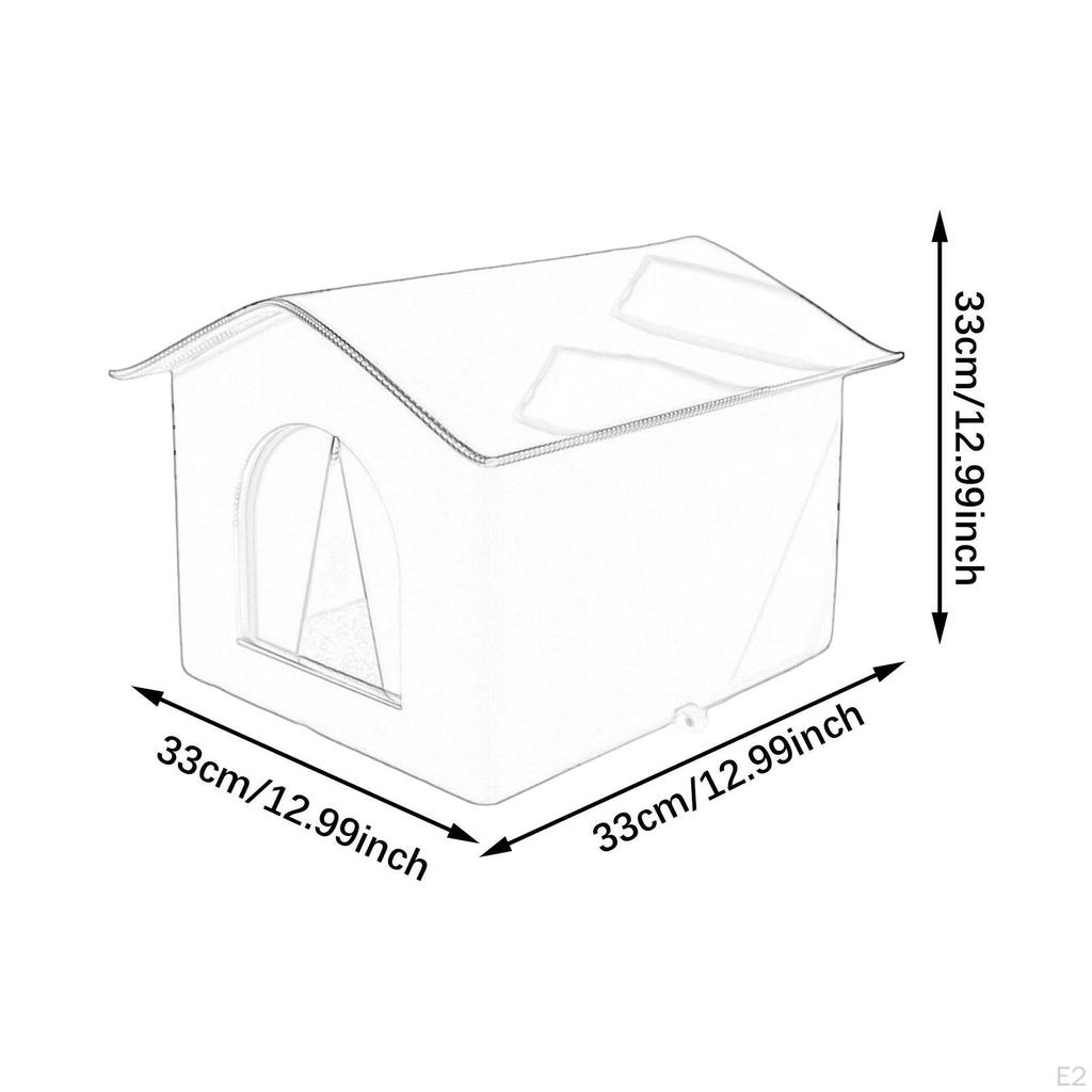 Кошачий домик для уличных кошек, приют для бродячих кошек, лежанка для собак, утепленная, водонепроницаемая пещера для котят