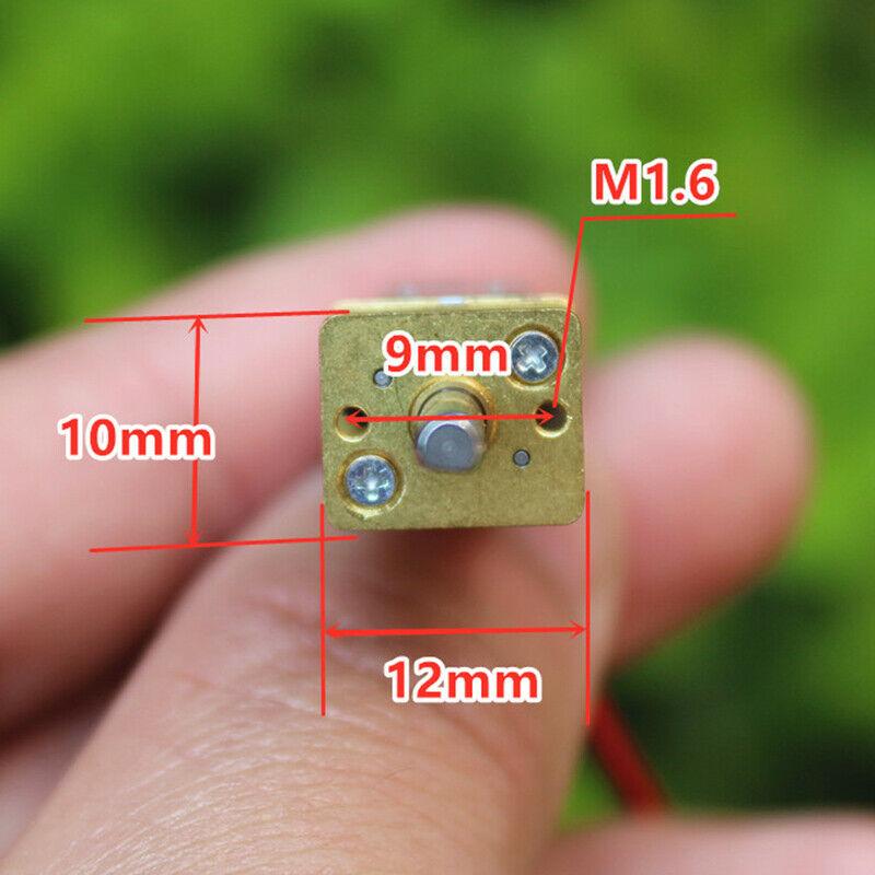 Mini N20 Gear Motor DC 3V-12V Slow Speed Full Metal Gearbox Gear Reducer Electric Engine Large Torque DIY Toy Robot