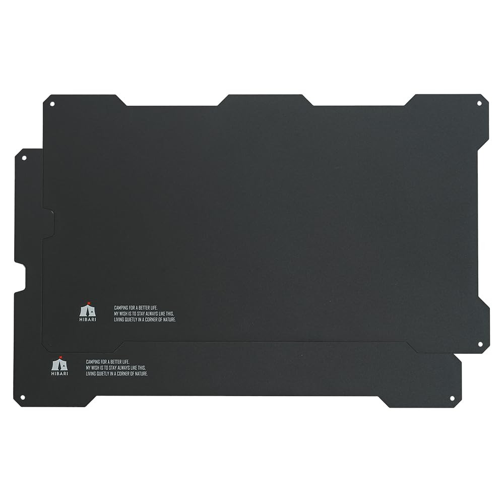 HIBARI Field Rack Top Camping Rack Top Aluminum Top Matte Lightweight Aluminum Top Board, Board, Board, Black, Stylish, (2 Boards)