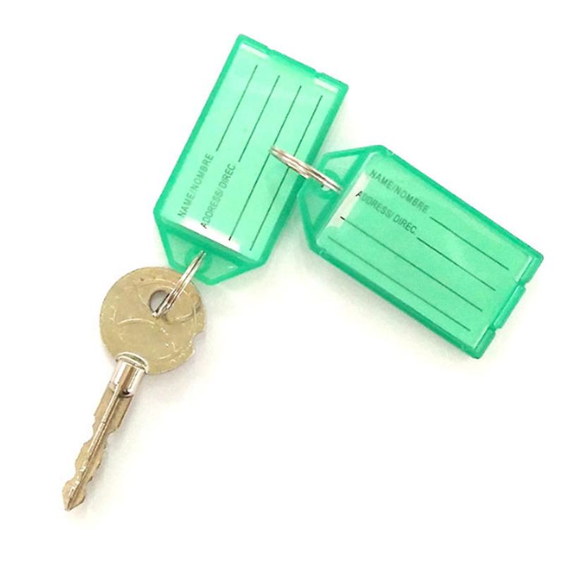 Baggage Tag Renovate Women Men Plastic Office Key Chain Candy Color Classification Hotel 1PC/5PCS Marking Number Jewelry Accessory