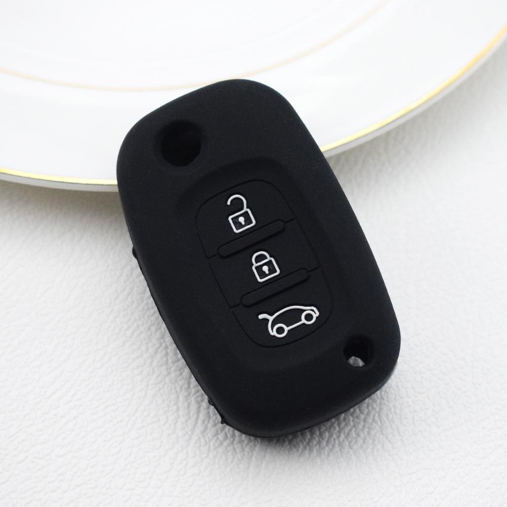 Силиконовый чехол для автомобильного ключа с дистанционным управлением для Renault Fluence Megane Clio Kangoo Twingo для LADA Priora Vesta Xray Kalina