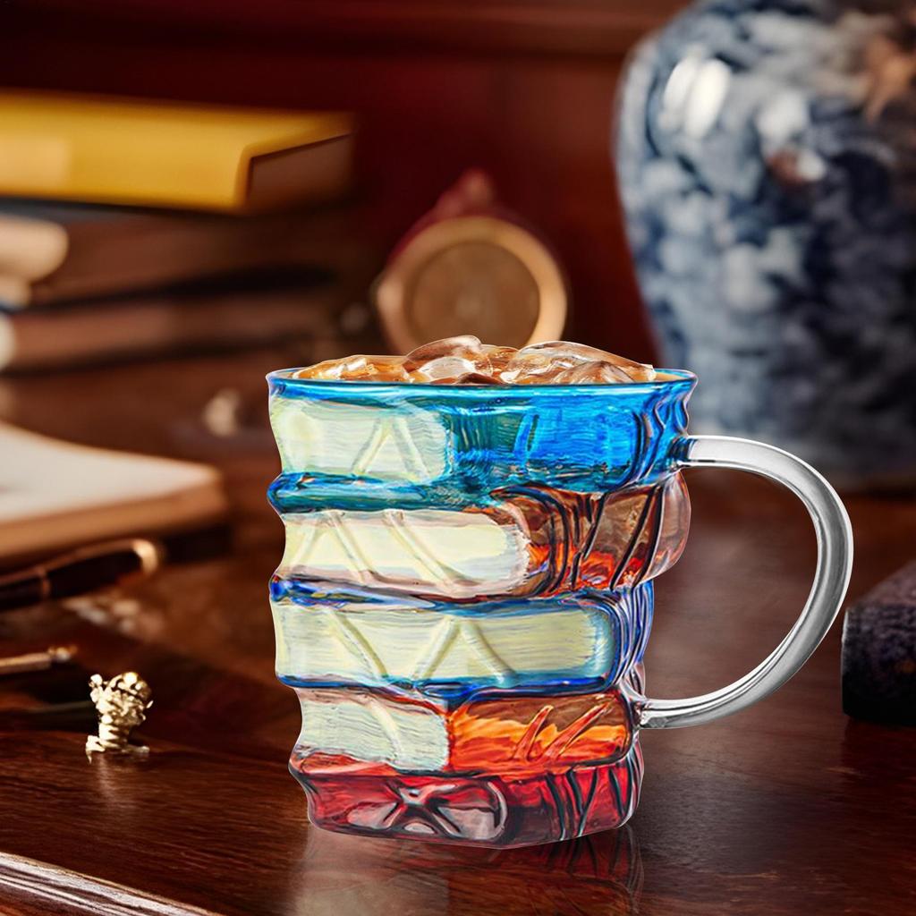 Кружка-книга Кружка с росписью Кофейная кружка Книжная кружка Кружка для напитков Стакан Декоративные элементы для стола для читателей Женщины Библиотекарь День рождения