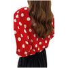 Blouse Women's Fashion Casual Short Sleeve Polka Dot O-n