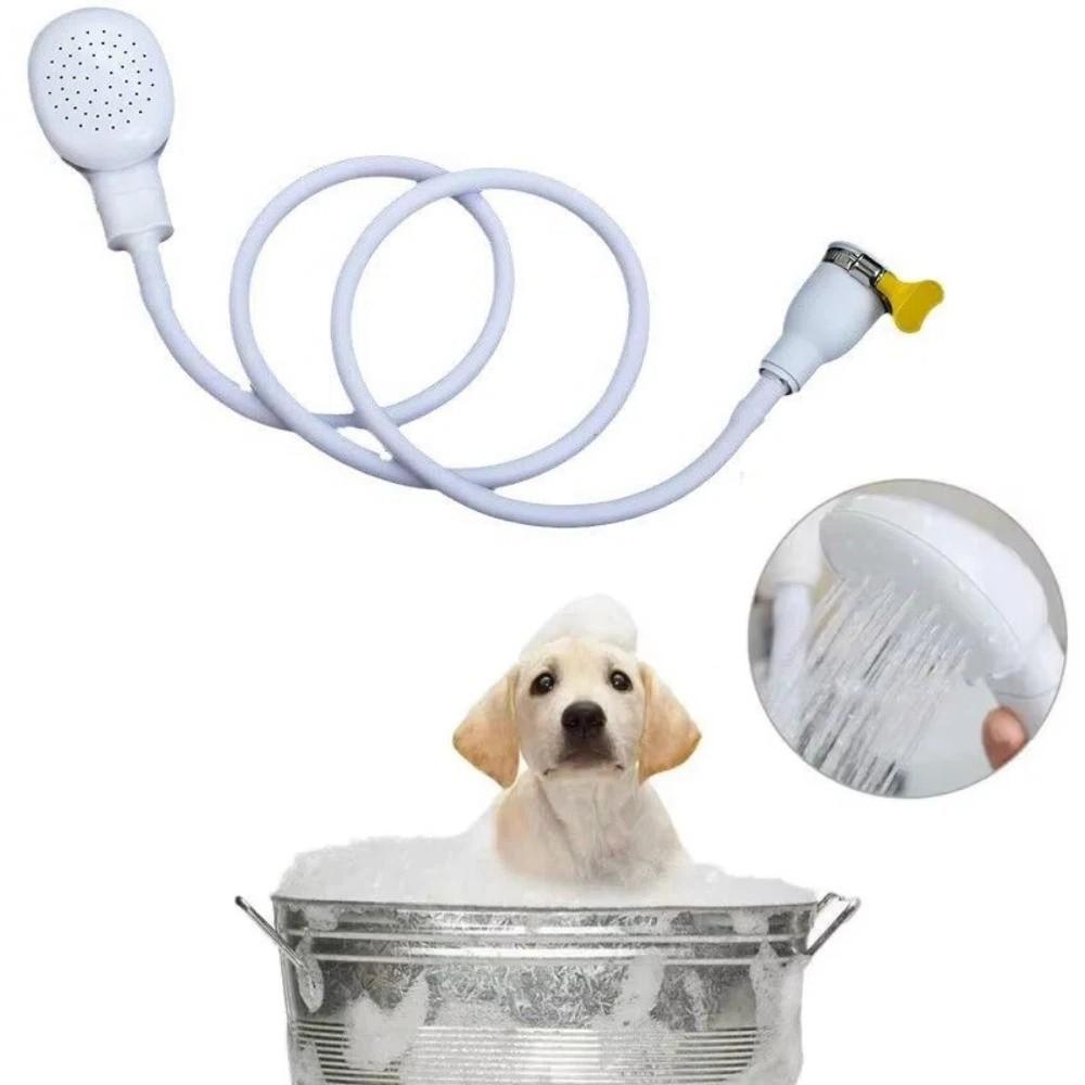 Rubber Hose Pet Washing Spray 360° Rotation Pet Shower Sprinkler Hose Garden Spraying