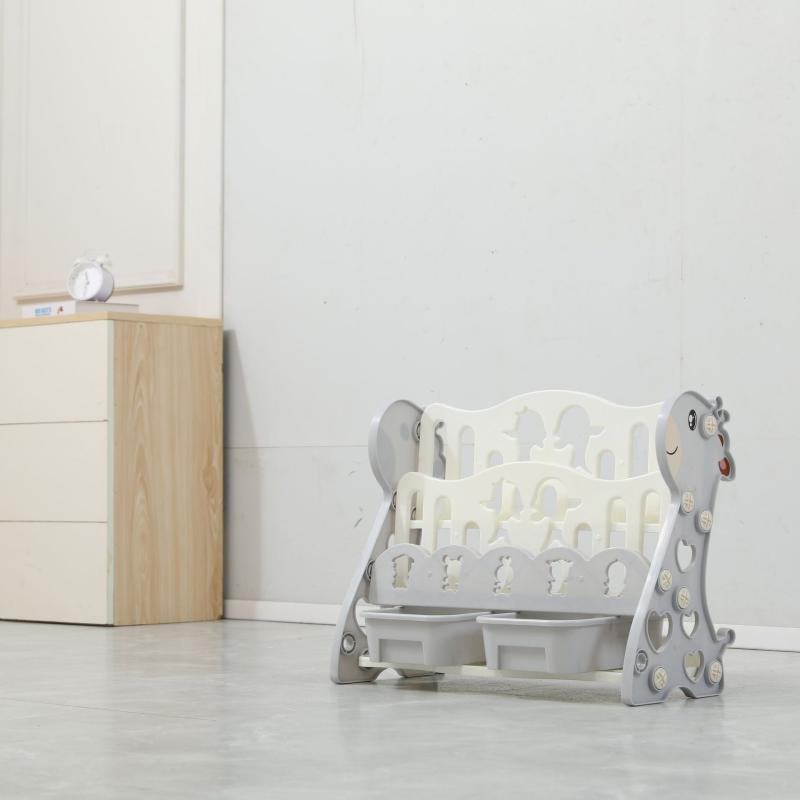 Children'S Bookcase Storage Integrated Simple Floor Baby Picture Book Rack Plastic Children'S Book Toy Rack