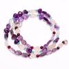 Natural Amethyst Rose Quartz Garnet Mix Shape Smooth Beads Necklace 3-9 Mm 18" UB-8519
