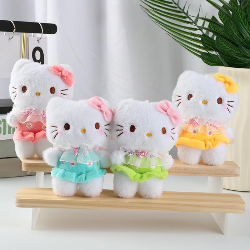 Animal Wear Dress Plush Toy Keychain Stuffed Doll Gifts Pendant