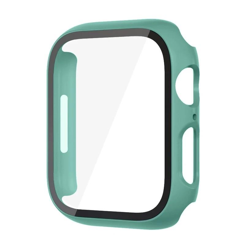 Стекло+Чехол для Apple Watch корпус 44мм 40мм 45мм 41мм 42мм 38мм ремешок Защитное стекло iwatch series 9 8 7 SE 3 корпус Аксессуары