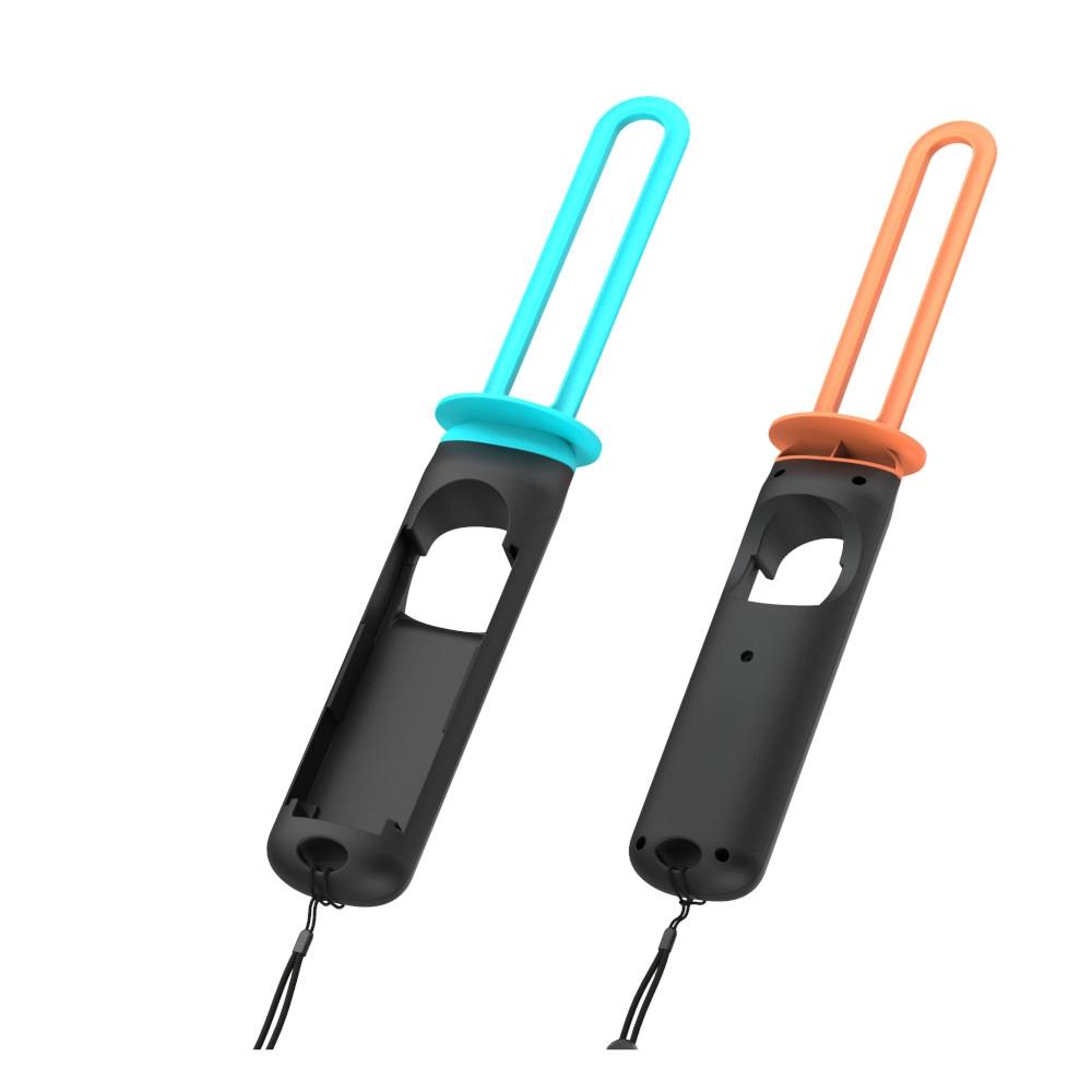 Yaxo sword set inferno case orange and blue
