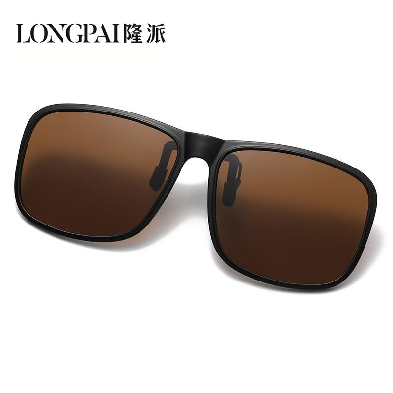 Ретро-клип Клип для близорукости Поляризованные солнцезащитные очки Солнцезащитные очки ночного видения Очки, меняющие цвет, можно поднять вверх