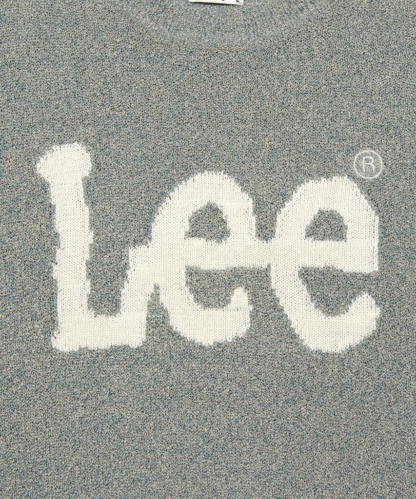 LEE Большой Логотип Twitch Смешанная Цветовая Вязаная Кофта Светло-Зеленая