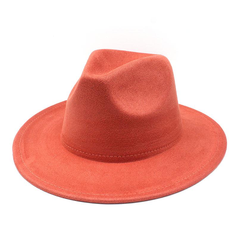 Suede Men'S Ladies Jazz Hat Fashion Vintage British Felt Hat Felt Top Hat Women'S Hat