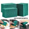 10/20/30Pcs Scrub Pads Kitchen Household Oil Removal Dishwashing Pot Pads Grease-resistant Kitchen