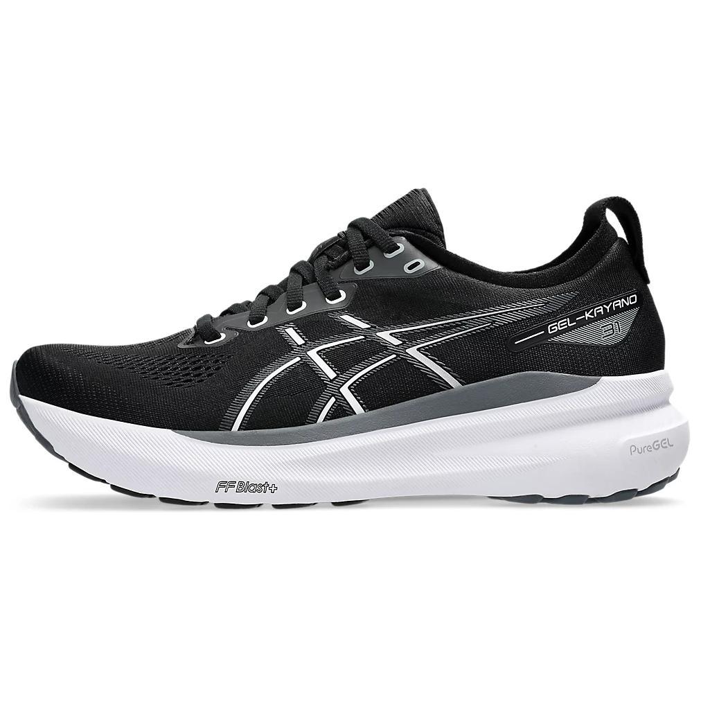 Asics Gel Kayano 31 'Черный Белый' (унисекс) Черно-белые беговые кроссовки 1011B867 002