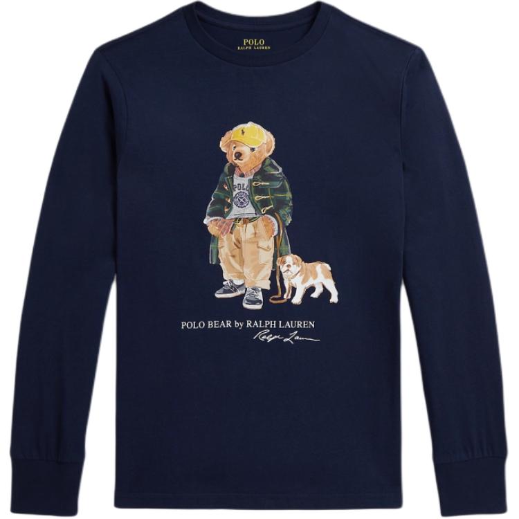 Polo Ralph Lauren Cotton Long Sleeve Iconic Bear T-Shirt Kids Tops CWPOTSHY8021181-410
