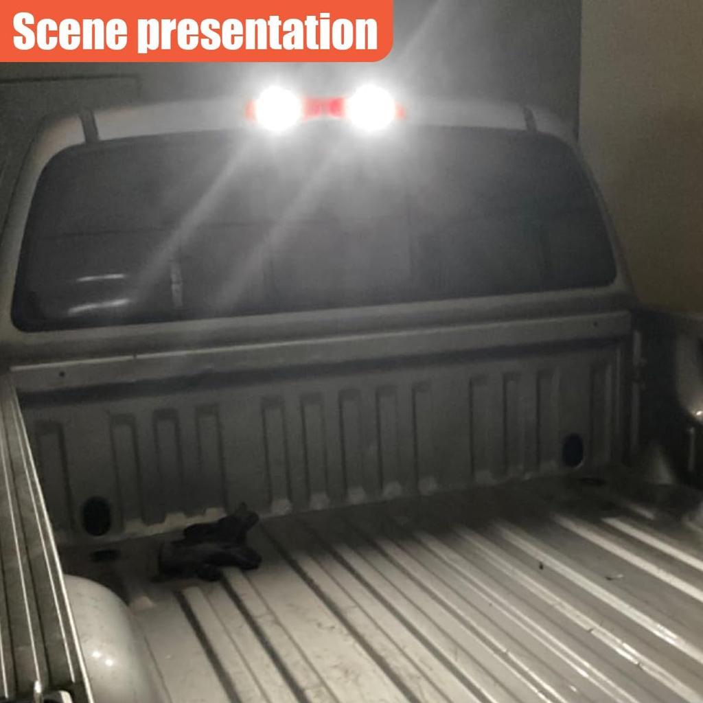 2PCS 921 T15 LED Reverse Bulbs, 6000K White W16W 912 Backup Lights, Water-Resistant Automotive Brake Light with 3030SMD Chip, Vehicle Illumination