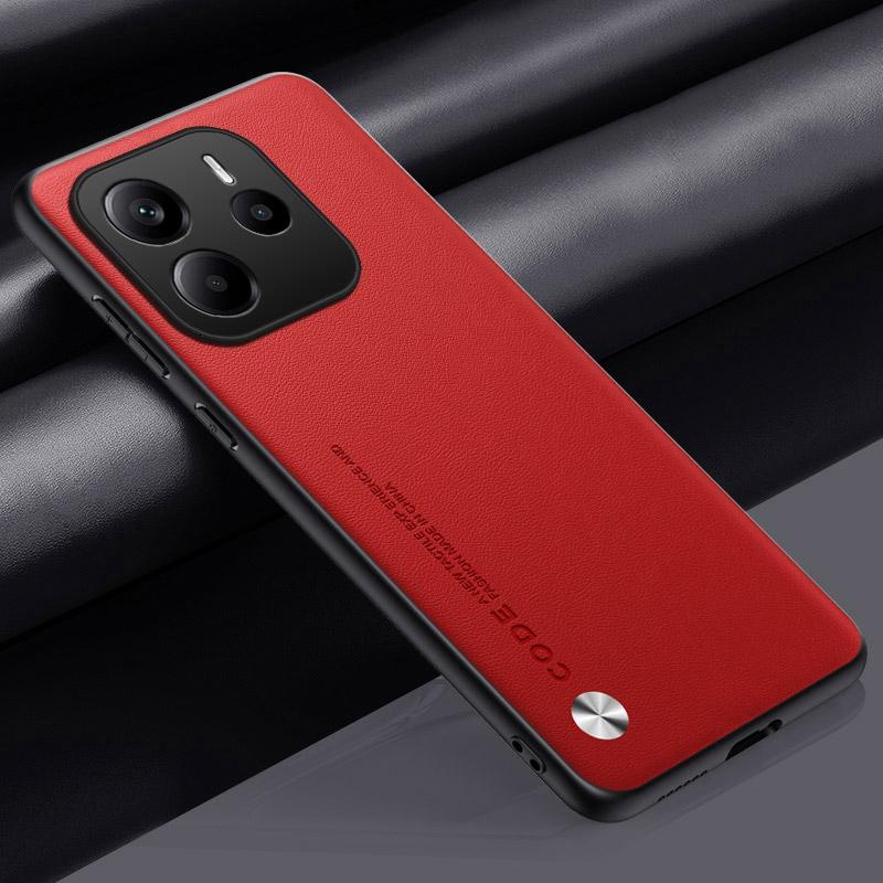 Роскошный чехол из искусственной кожи для Xiaomi Redmi Note 14 4G Note14, задняя крышка, силиконовый защитный чехол для телефона Redmi Note 14 5G Coque