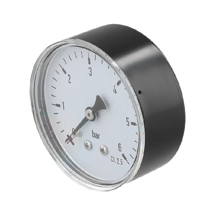 Easy Installation Pressure Gauge Pressure Meter 0-6 Bar Gauge Air Pressure Gauge Easy Installation Leak-Proof Connection