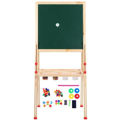 Деревянный детский мольберт двухсторонняя магнитная доска регулируемая подставка для рисования художественная живопись