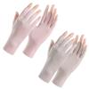 Breathability Sunscreen Gloves High Elasticity Nail Art Mittens  Nail Enhancement